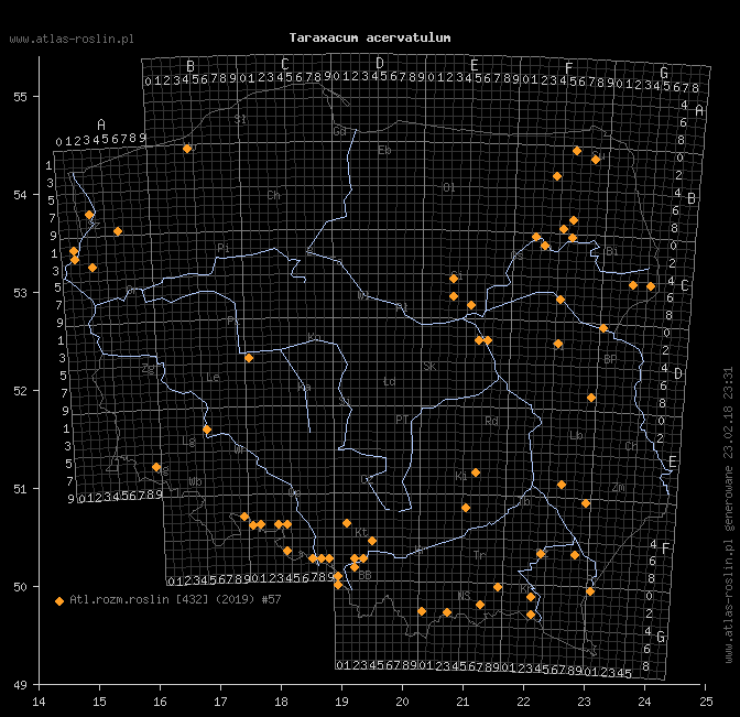 wystepowanie - Taraxacum acervatulum (mniszek podkowiasty)
