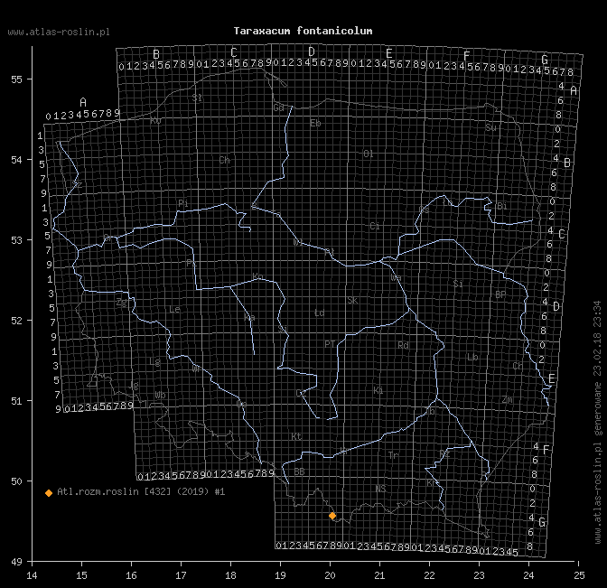wystepowanie - Taraxacum fontanicolum (mniszek młakowy)