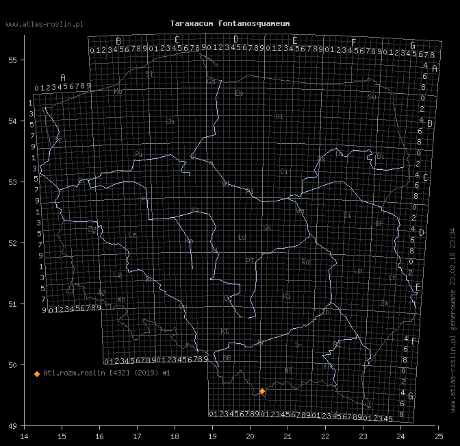 wystepowanie - Taraxacum fontanosquameum (mniszek łuskowaty)