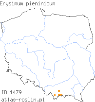 wystepowanie - Erysimum pieninicum (pszonak pieniński)