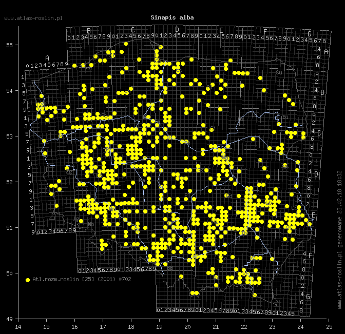 wystepowanie - Sinapis alba (gorczyca jasna)