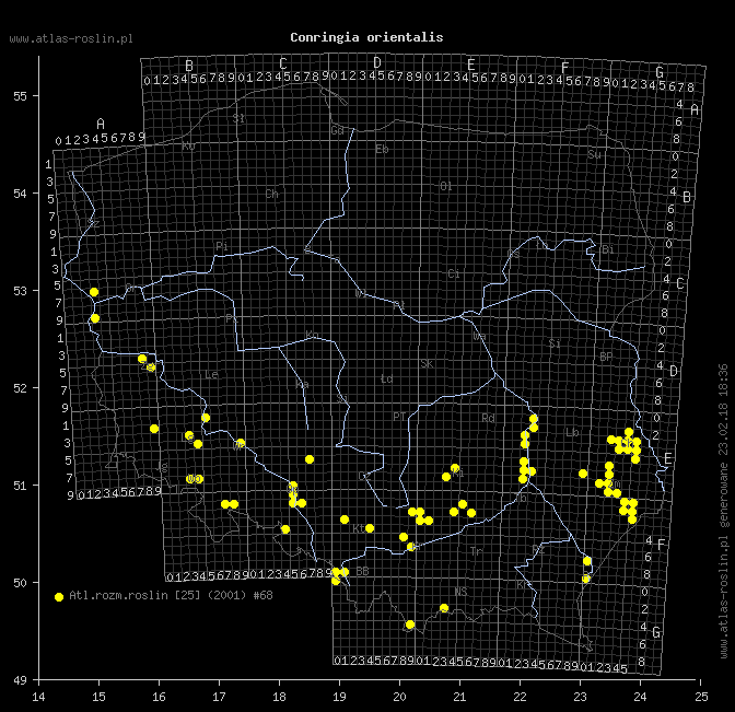 wystepowanie - Conringia orientalis (pszonacznik wschodni)