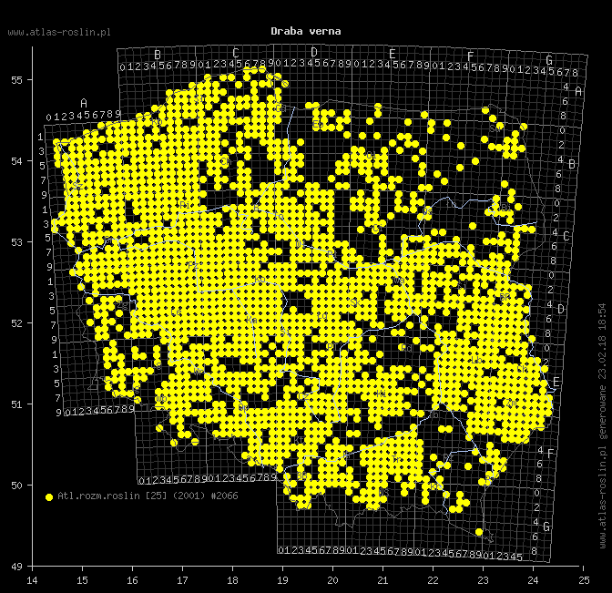 wystepowanie - Draba verna (wiosnówka pospolita)