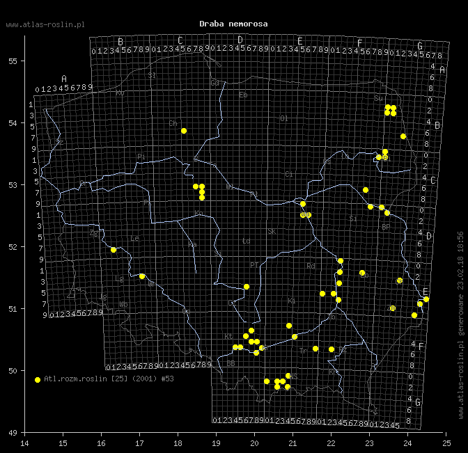 wystepowanie - Draba nemorosa (głodek żółty)