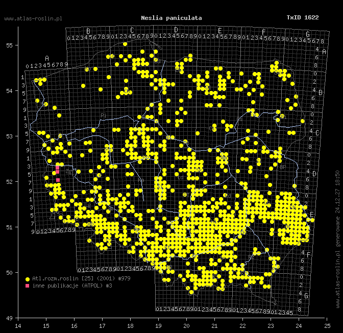 wystepowanie - Neslia paniculata (ożędka groniasta)