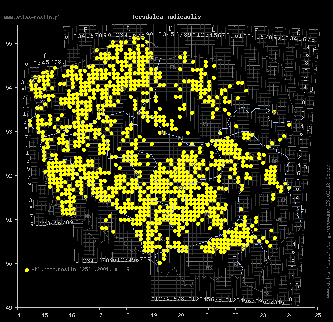 wystepowanie - Teesdalea nudicaulis (chroszcz nagołodygowy)