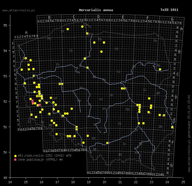 wystepowanie - Mercurialis annua (szczyr roczny)