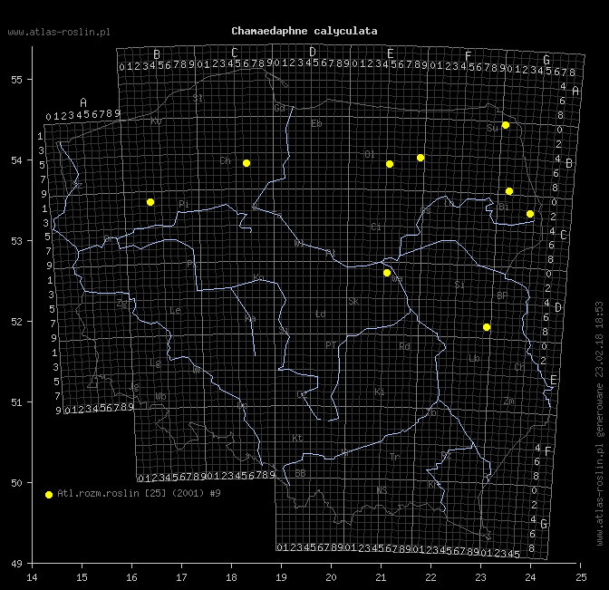 wystepowanie - Chamaedaphne calyculata (chamedafne północna)