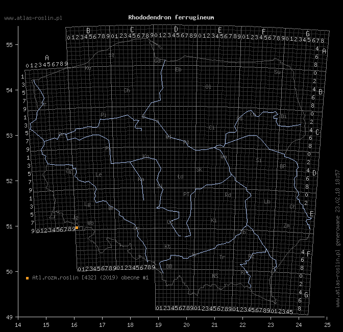 wystepowanie - Rhododendron ferrugineum (różanecznik alpejski)