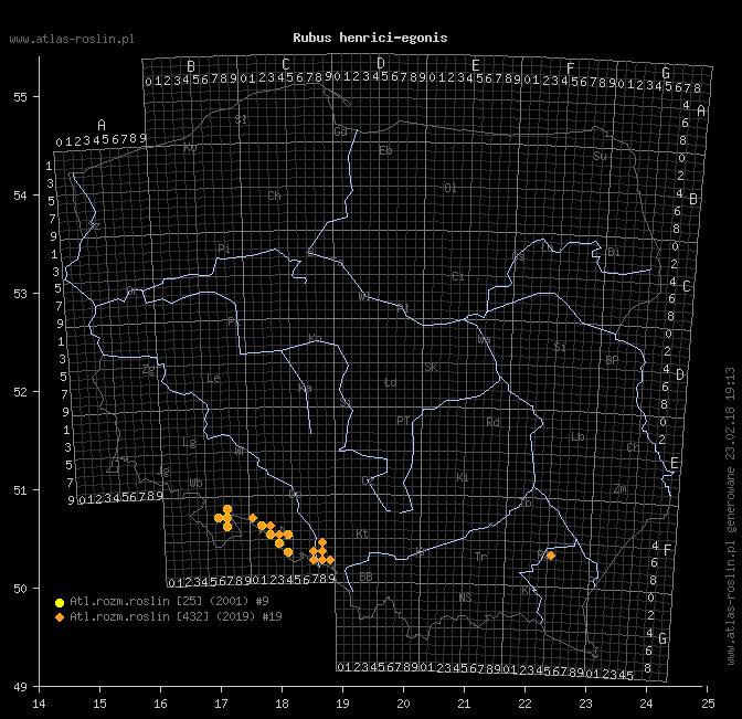 wystepowanie - Rubus henrici-egonis (jeżyna Webera)