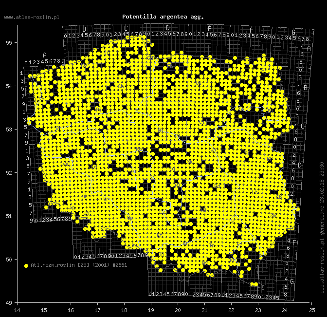 wystepowanie - Potentilla argentea agg. (pięciornik srebrny agg.)
