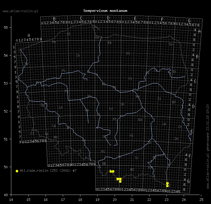 wystepowanie - Sempervivum montanum (rojnik górski)