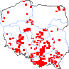 wystepowanie - Pisum sativum ssp. arvense (groch zwyczajny polny)