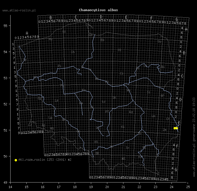 wystepowanie - Chamaecytisus albus (szczodrzeniec zmienny)