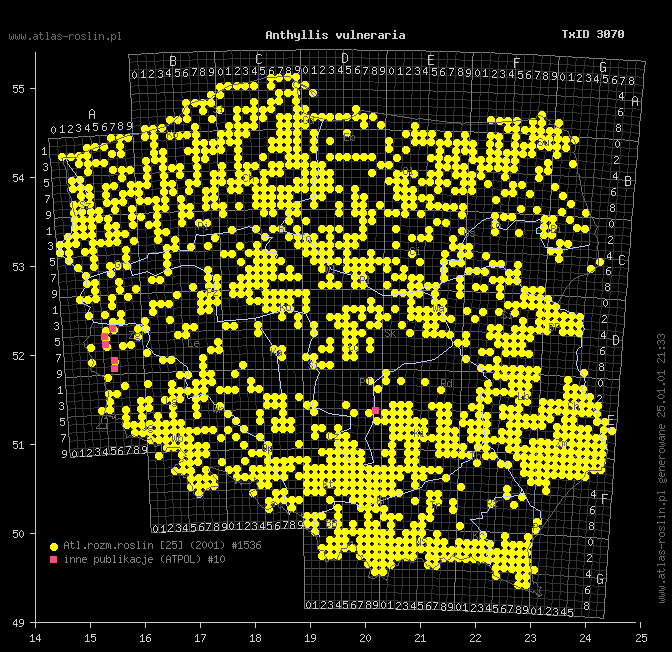 wystepowanie - Anthyllis vulneraria (przelot pospolity)