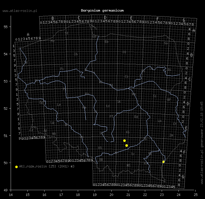 wystepowanie - Dorycnium germanicum (szyplin jedwabisty)