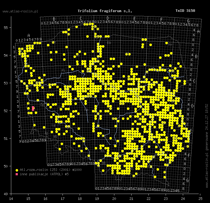 wystepowanie - Trifolium fragiferum s.l. (koniczyna rozdęta)