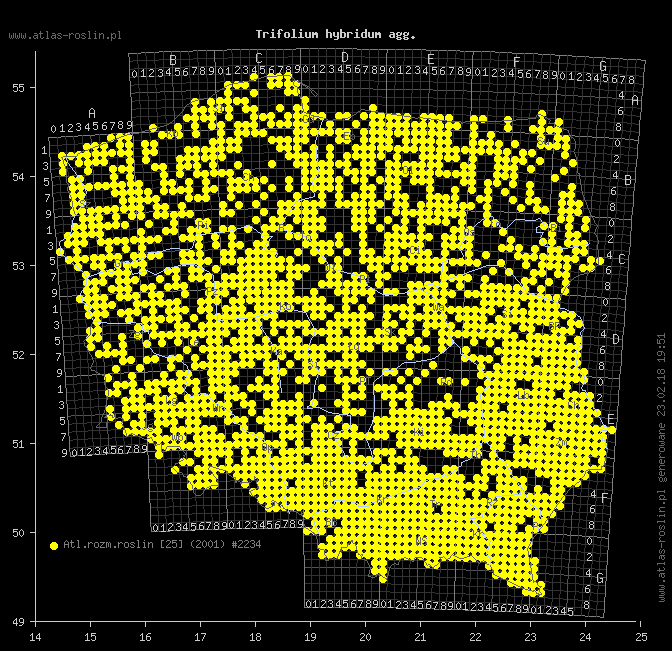 wystepowanie - Trifolium hybridum agg. (koniczyna białoróżowa (agg.))