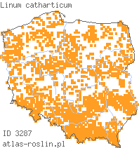 wystepowanie - Linum catharticum (len przeczyszczający)