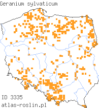wystepowanie - Geranium sylvaticum (bodziszek leśny)