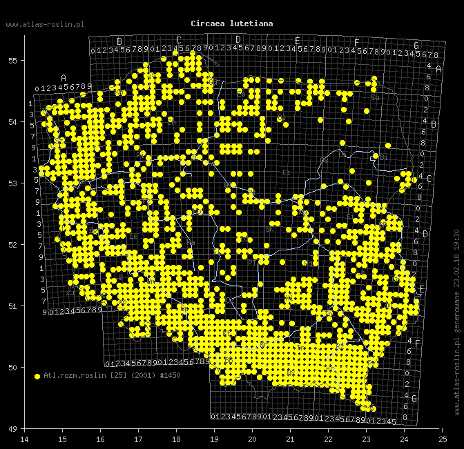 wystepowanie - Circaea lutetiana (czartawa pospolita)