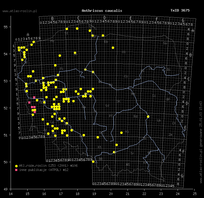 wystepowanie - Anthriscus caucalis (trybula pospolita)