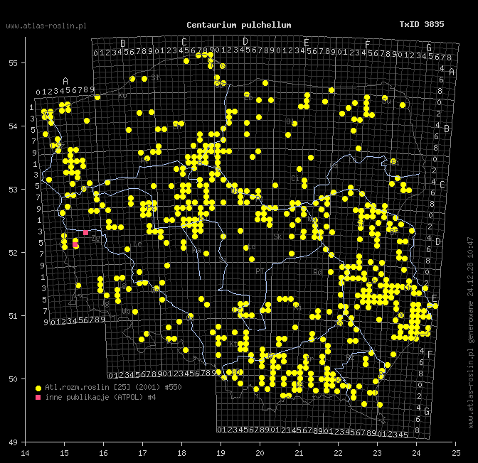 wystepowanie - Centaurium pulchellum (centuria nadobna)