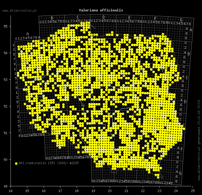 wystepowanie - Valeriana officinalis (kozłek lekarski)