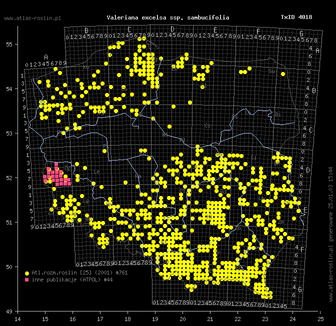 wystepowanie - Valeriana excelsa ssp. sambucifolia (kozłek bzowy)