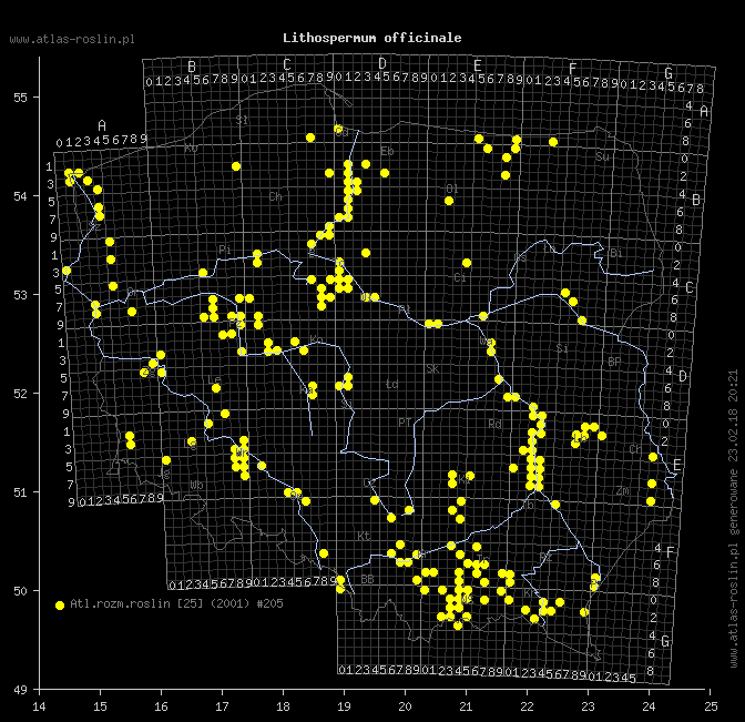 wystepowanie - Lithospermum officinale (nawrot lekarski)