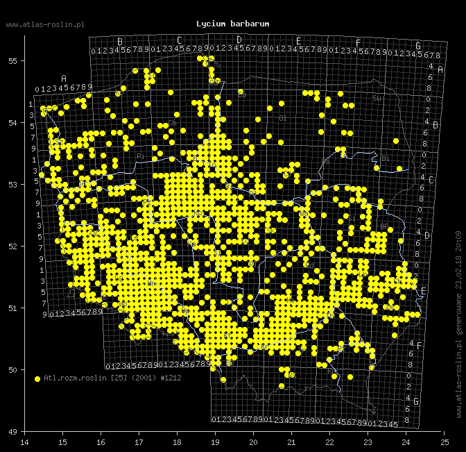 wystepowanie - Lycium barbarum (kolcowój zwyczajny)