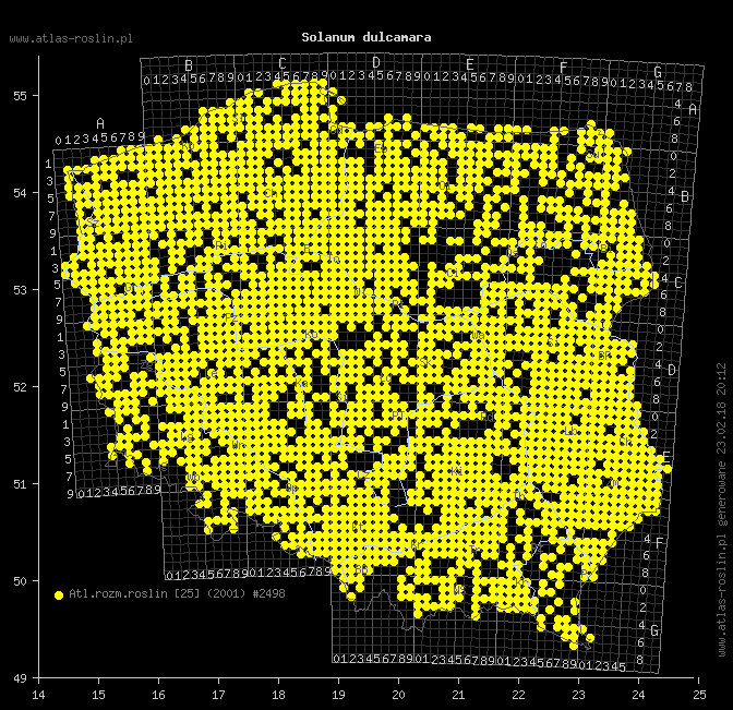 wystepowanie - Solanum dulcamara (psianka słodkogórz)