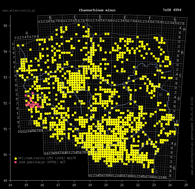 wystepowanie - Chaenorhinum minus (lniczka mała)