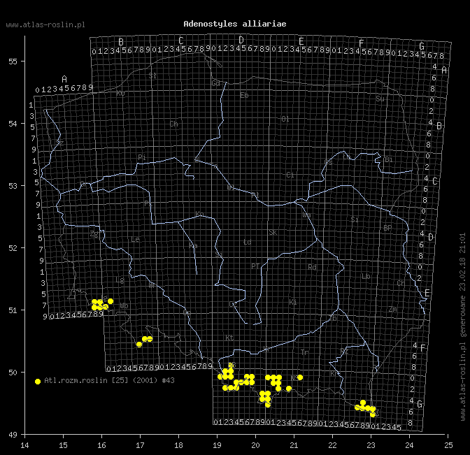 wystepowanie - Adenostyles alliariae (miłosna górska)