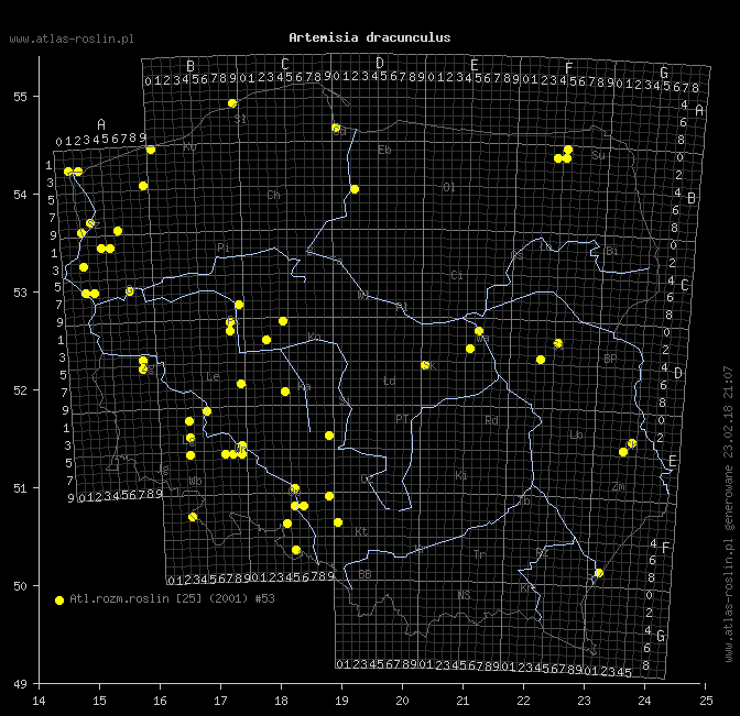 wystepowanie - Artemisia dracunculus (bylica draganek)