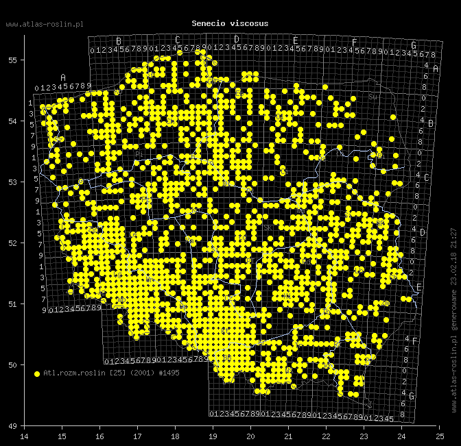 wystepowanie - Senecio viscosus (starzec lepki)