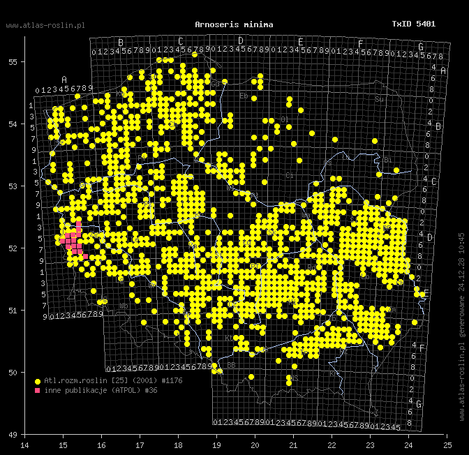 wystepowanie - Arnoseris minima (chłodek drobny)