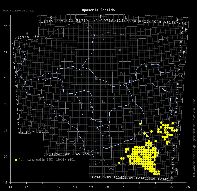 wystepowanie - Aposeris foetida (sałatnica leśna)