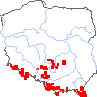 wystepowanie - Streptopus amplexifolius (liczydło górskie)