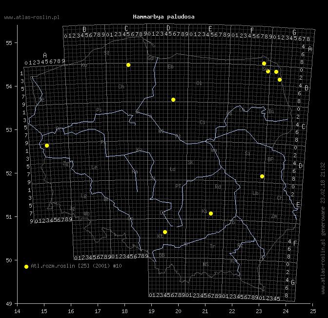 wystepowanie - Hammarbya paludosa (wątlik błotny)