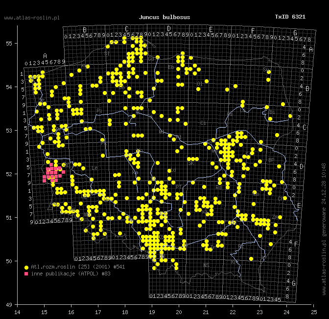 wystepowanie - Juncus bulbosus (sit drobny)