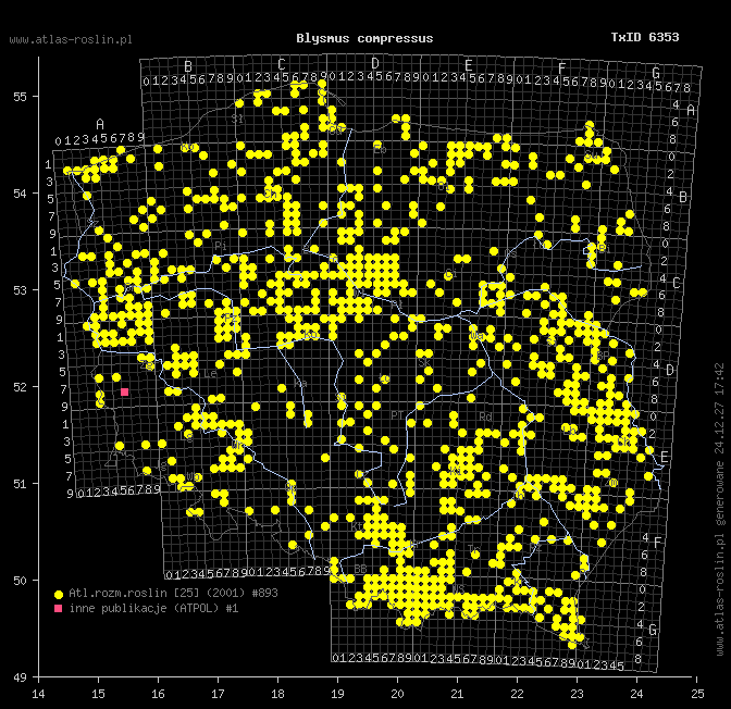 wystepowanie - Blysmus compressus (ostrzew spłaszczony)