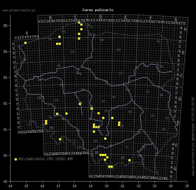 wystepowanie - Carex pulicaris (turzyca pchla)