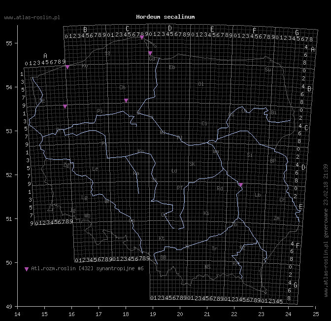 wystepowanie - Hordeum secalinum (jęczmień żytni)