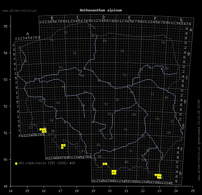 wystepowanie - Anthoxanthum alpinum (tomka alpejska)