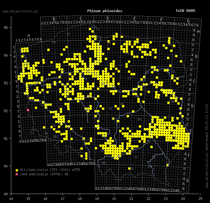 wystepowanie - Phleum phleoides (tymotka Boehmera)