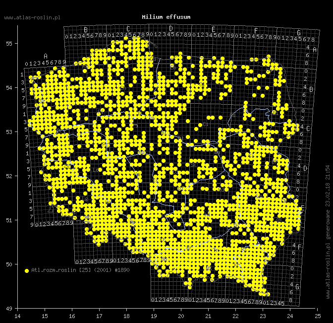 wystepowanie - Milium effusum (prosownica rozpierzchła)