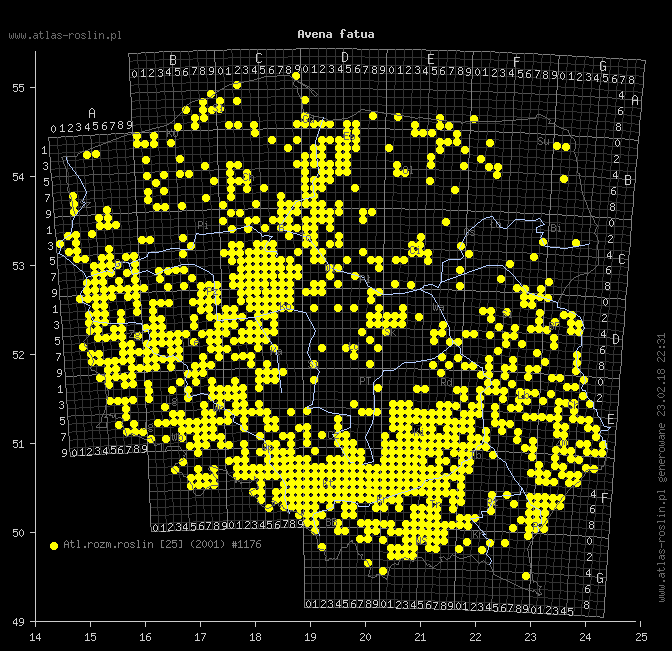 wystepowanie - Avena fatua (owies głuchy)