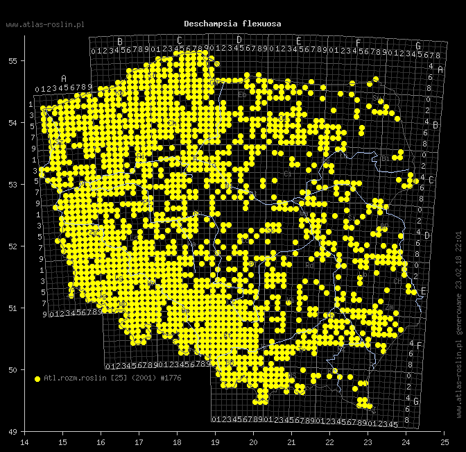 wystepowanie - Deschampsia flexuosa (śmiałek pogięty)