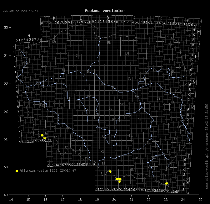wystepowanie - Festuca versicolor (kostrzewa pstra)